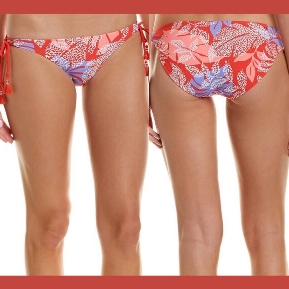 NEW Red Carter Paige Tie-Side Classic Hipster Bikini Bottom [ XS‎ - 4 US ]
